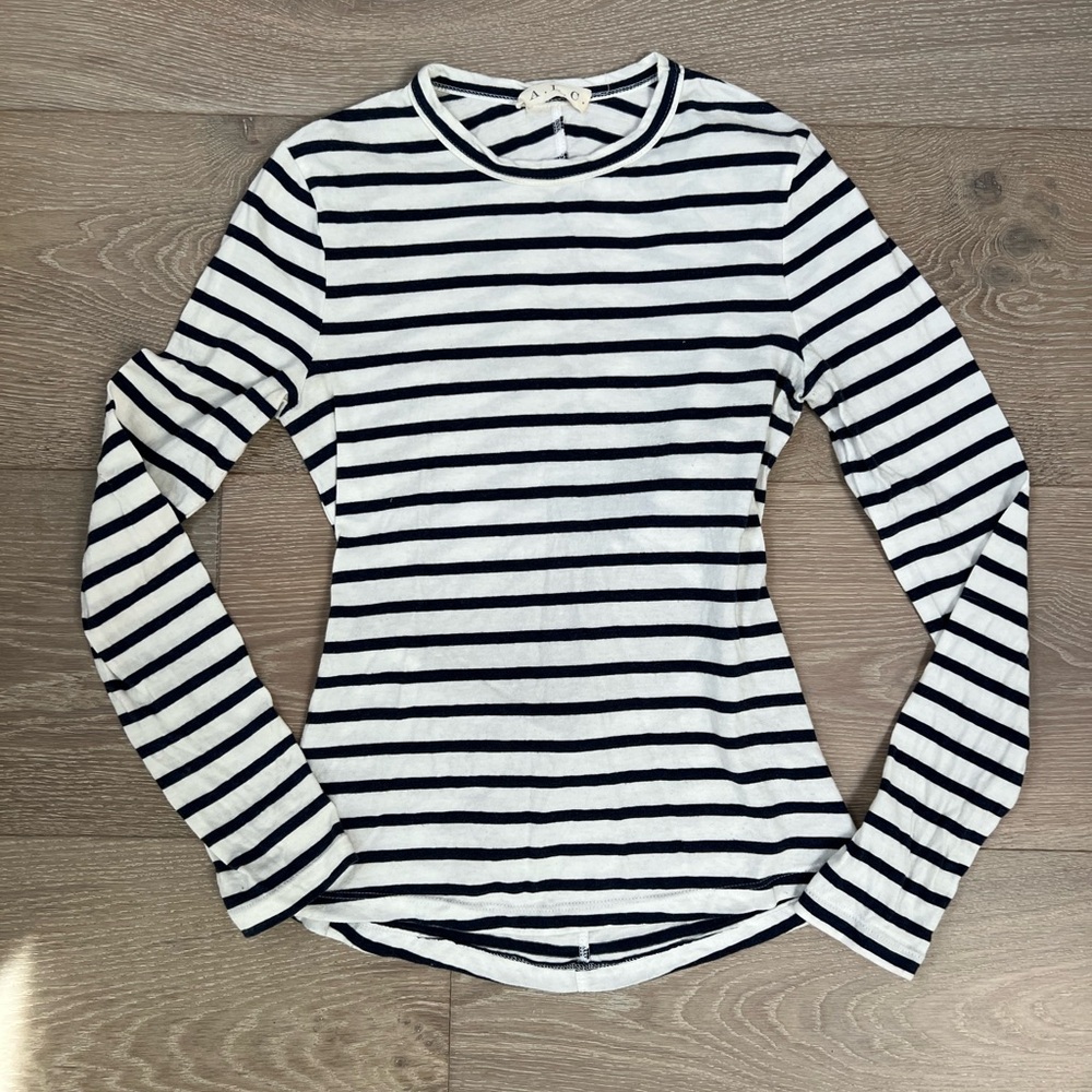 A.L.C. Striped Open Back Top